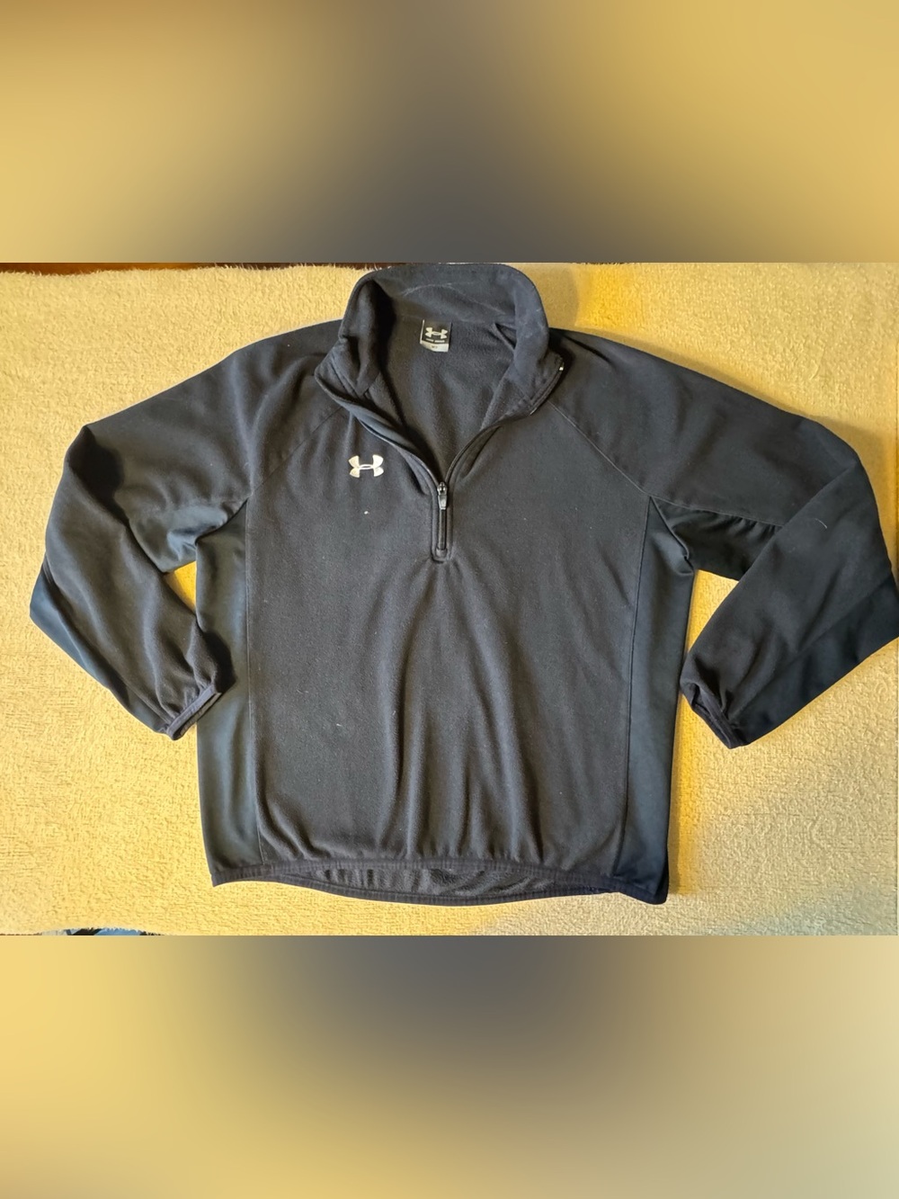 Under Armour Black Half-Zip Fleece Pullover